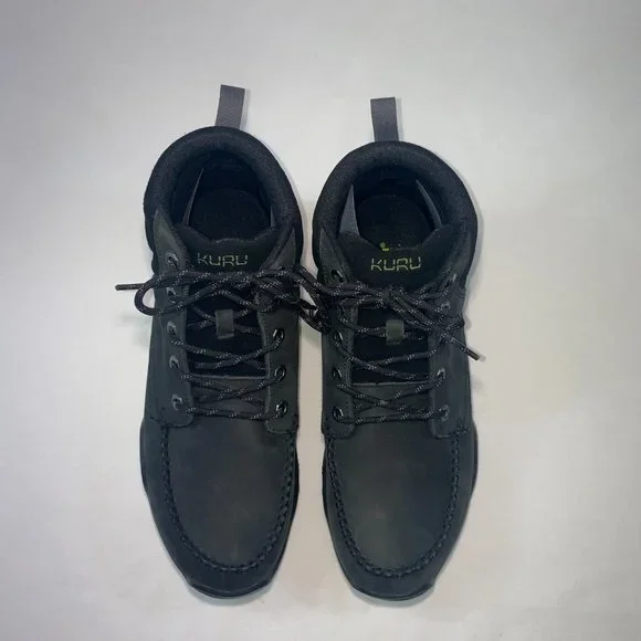 NWOT Kuru Quest Hiking Boots Ankle Cushioned, Black, Leather, Men's Size 11.5 - Picture 2 of 8